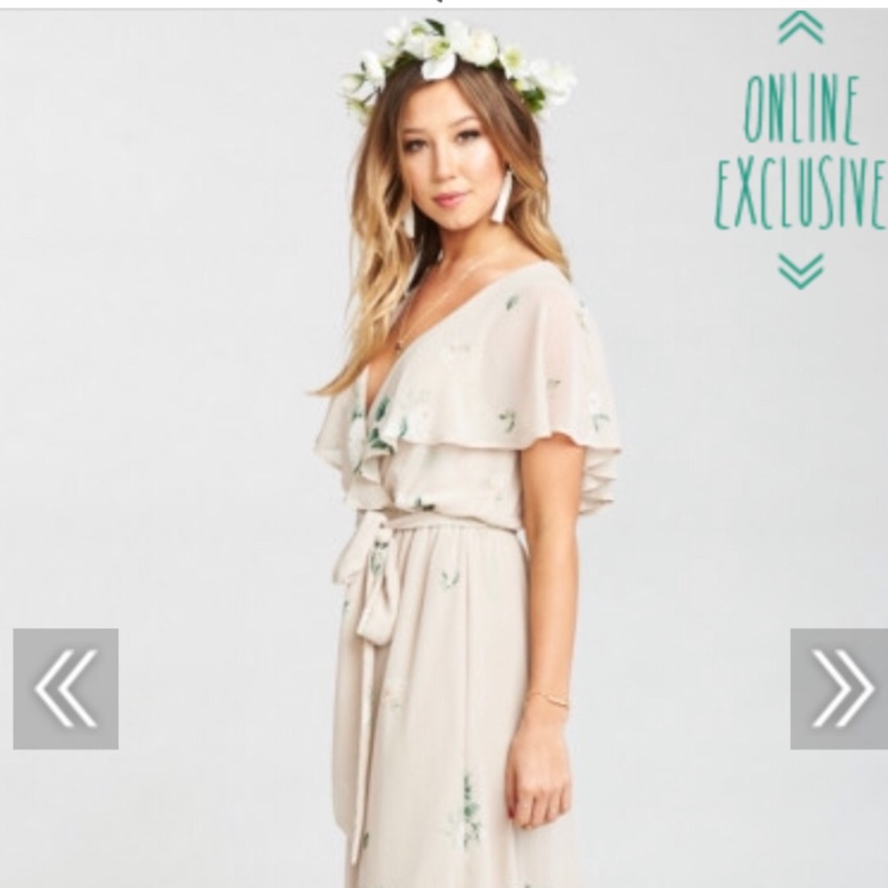 Show me your mumu Audrey maxi dress- bouquet toss